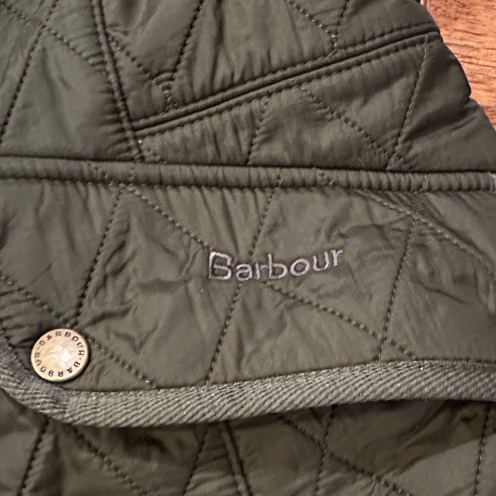 Barbour Dark Green Quilted Women's Vest - Picture 4 of 6